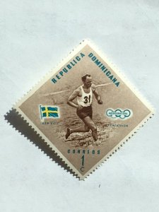 Dominican Rep. – 1957 – Single “Olympic Sports” stamp – SC# 479 - MNH