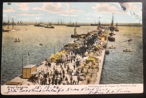 1904 Gran Canaria Spain Picture Postcard Cover To Tenerife Landing Of Troops