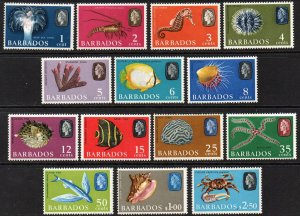 Barbados Sc #267-280 Mint Hinged