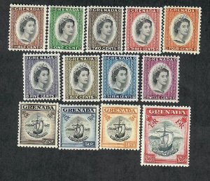 Grenada #171 - 183 Mint Hinged singles