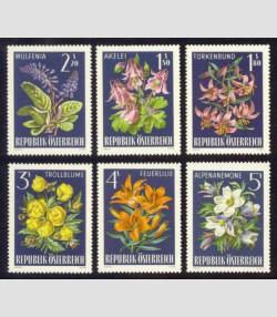 Austria #764-69 F-VF Mint NH ** Alpine Flowers