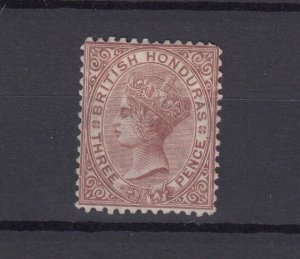 British Honduras QV 1877 3d Chestnut SG13 MH Cat £170 BP1268