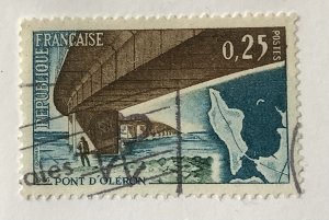 France 1966 Scott 1162 used - 25c,  Opening of the Oléron Bridge
