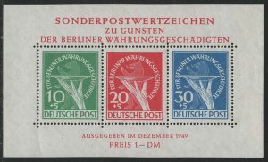 Germany Berlin Scott # 9NB3a, mint nh, s/s