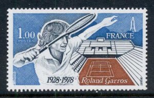 France 1978 Roland Garros Tennis MUH