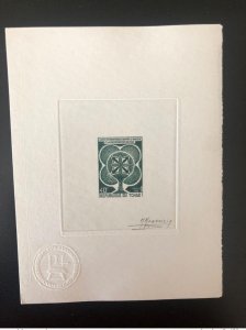 1971 Chad Mi. 364 Artist's Proof Year Against Racism Discrimination Tree-