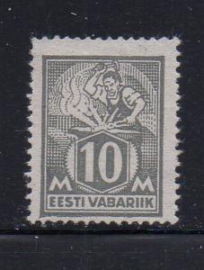 Estonia Sc 89 1928 10m  Blacksmith  Philatelic Exhibition stamp mint