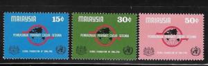 Malaysia 1978 Global Eradication of smallbox Sc 170-172 MNH A789