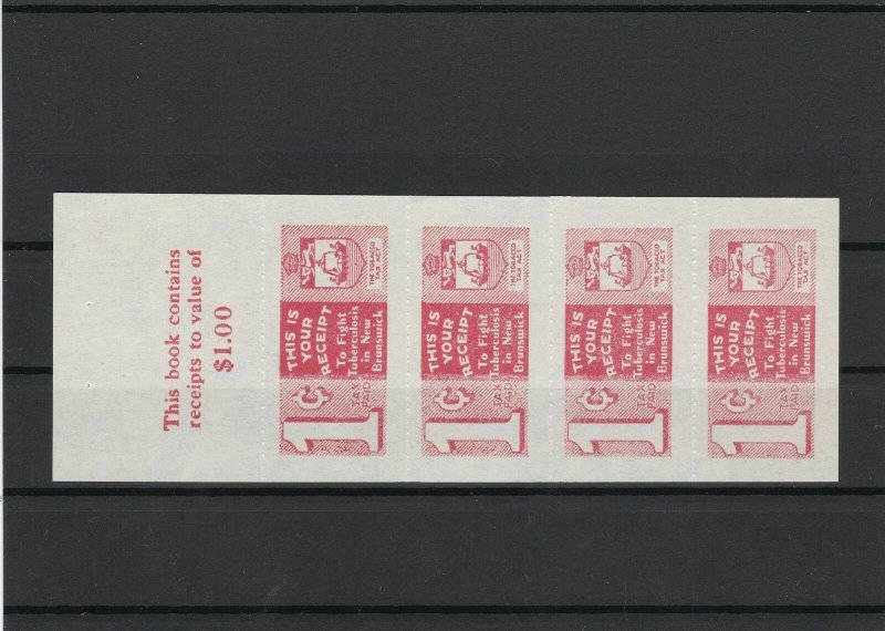 New Brunswick Tobacco Tax Mint Stamps Page ref 22679