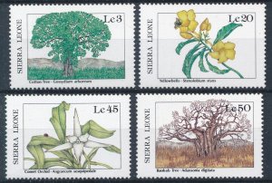 [BIN2873] Sierra Leone 1987 Flora good set of stamps very fine MNH