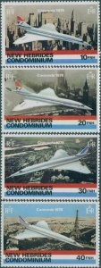 New Hebrides 1978 SG258-261 Concorde set MNH