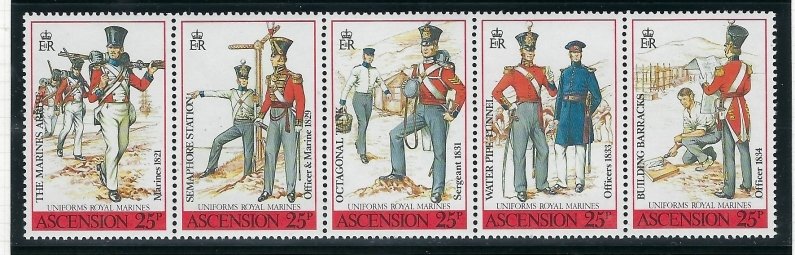 Ascension 458  MNH 1988 Military Uniforms