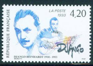 FRANCE Scott 2360 Yvert 2810 Django Musician MNH** 1993