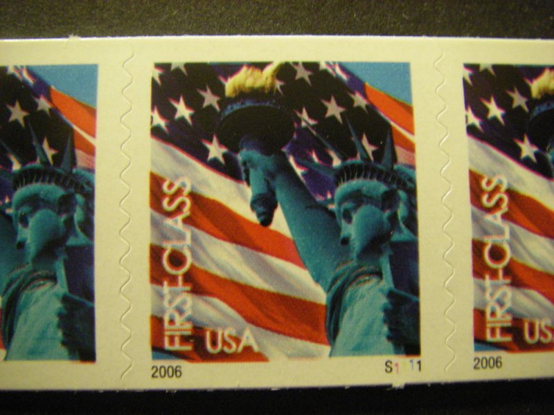 Scott 3969, 39c Lady Liberty, PNC5 #S1111, MNH Coil Beauty