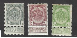 Belgium SC#76-78 Mint F-VF SCV$9.50...Worth checking!