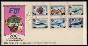 Fiji 489-494 Manned Flight U/A FDC