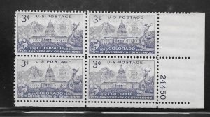 #1001 MNH Plate Block