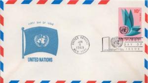 United Nations, First Day Cover, Postal Stationery