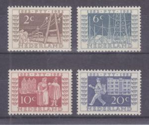 Netherlands Sc 336-339 MLH. 19582 Communication in New Colors F-VF