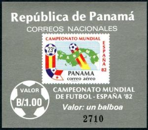 HERRICKSTAMP PANAMA Scott Unlisted 1982 FIFA Soccer Stamp S/S Wholesale Lot