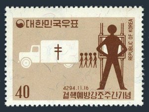 Korea South 332,332a,MNH.Michel 332,Bl.170. Tuberculosis Prevention Week 1961.