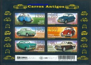 Brazil 2001, Automobiles 6v m/s, MNH