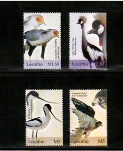 Lesotho 2004 - Birds - Set of 4 Stamps - Scott #1344-7 - MNH