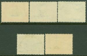 EDW1949SELL : USA 1901 Scott #295-99 Mint No Gum. Nice & Fresh set. Catalog $355