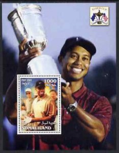 SOMALILAND - 2002 - Golf, Ryder Cup #3 - Perf Min Sheet - M N H-Private Issue