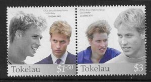 TOKELAU ISLANDS SG351a 2002 21st BIRTHDAY OF PRINCE WILLIAM MNH