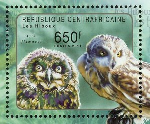 Owls Stamp Asio Madagascariensis Asio Flammeus S/S MNH #3019-3022 