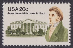 US 1936 James Hoban 20c single MNH 1981