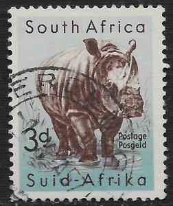 South Africa #223 3p Animals - White Rhinoceros