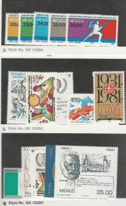 Mexico, Postage Stamp, #1352//1381 Mint NH, 1984-85 Olympics