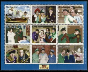 Gambia 2001 Three Stooges Film Cinema Movie Sc 2446 Sheetlet MNH # 9712