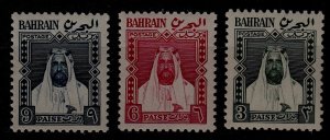 Bahrain 3 MNH values Sheik Sulman/ 1957