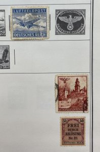Germany - Large LOT on old album pages (Includes GDR/DDR)