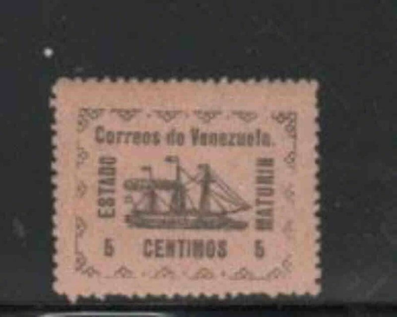 VENEZUELA-GUAY #1 1903 5c REVOLUTIONARY STEAMSHIP BANRIGH MINT VF NH O.G