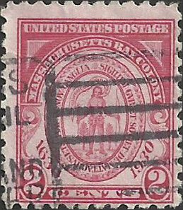 # 682 Used Carmine Rose Massachusetts Bay Colony