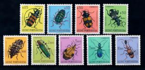 [70692] Guinea Bissau 1953 Insects Beetles 9 Values MNH