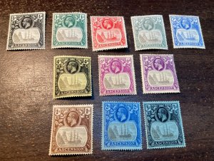 KAPPYSTAMPS  ASCENSION #10/21 SET OF 11 ISSING #16 MINT HINGED NO THINS  H353