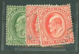 Falkland Islands #22-3a Used