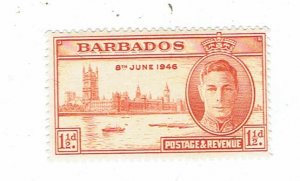 BARBADOS SCOTT#207 1946 PEACE AND VICTORY ISSUE - MNH