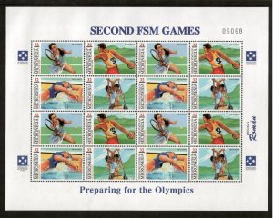 Micronesia 1997 - Olympics Sports - Sheet of 16 Stamps - Scott #267 - MNH
