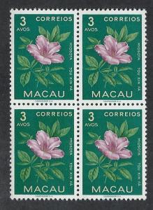 MACAO SC# 373 B/4 VF/NH 1953