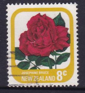 New Zealand 1975 -Roses Josephine Bruce 8c used