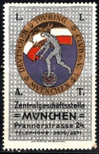 Vintage Germany Poster Central Office Stamp German Touring Club