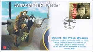 CA22-052, 2022, Canadians in Flight, First Day of Issue, Pictorial Postmark, Vio