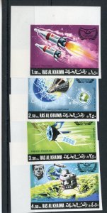 RAS AL KHAIMA IYC  JOHN F. KENNEDY SPACE IMPERF SET MINT NH