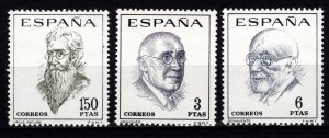 Spain 1966 Spanish Writers, Set [Mint]